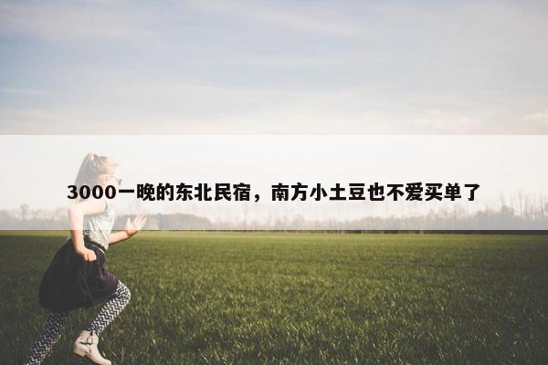 3000一晚的东北民宿，南方小土豆也不爱买单了