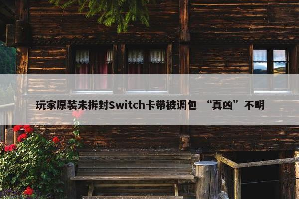 玩家原装未拆封Switch卡带被调包 “真凶”不明